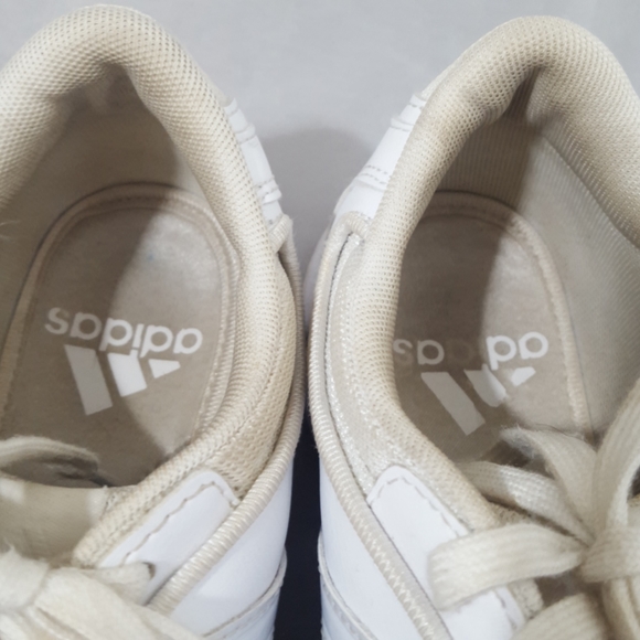 Adidas Triple White YYJ 606004 Womens Sneakers 8.5 - Picture 8 of 9
